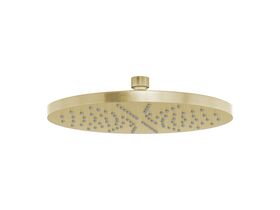 Phoenix Vivid Round Shower Rose 230mm Brushed Gold (3 Star)