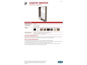 Technical Guide - Cibo Habitat Framed Mirror
