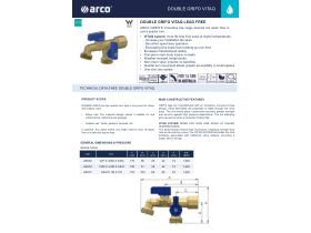 Specification Sheet - Arco Double Grifo Tap with Non Return Valve Lead Free