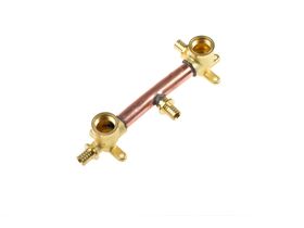 Rehau Shower Assembly Left Hand Right Angle Right Hand Straight 6"