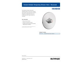 Specification Sheet - Enware Timed Flow Recess Shower Control (30 Seconds)
