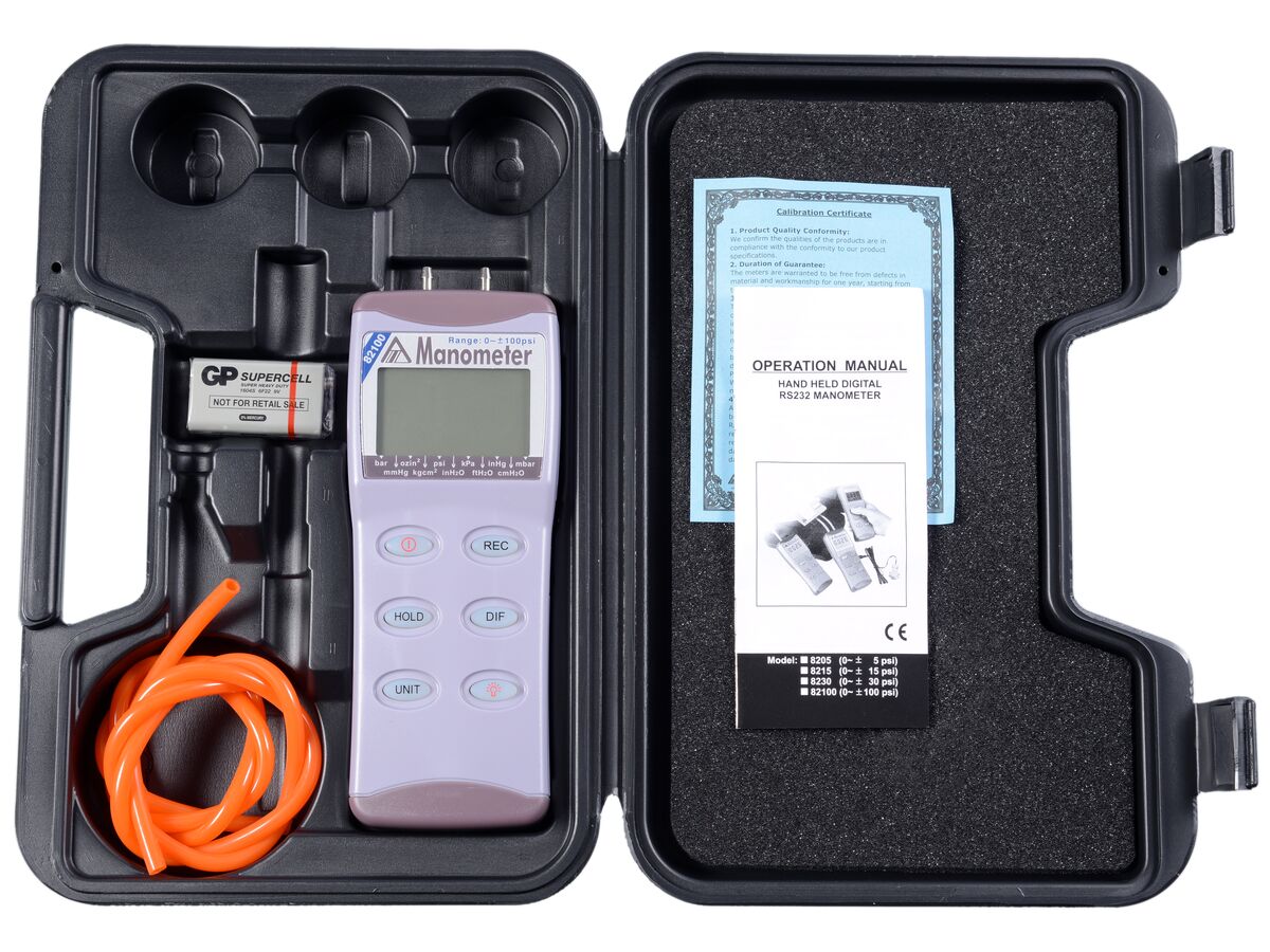 Digital Manometer 82100 (0 to 750kPa)