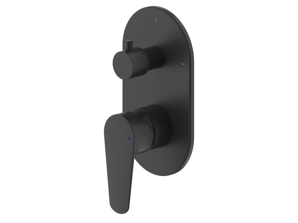 Hero - Posh Solus Shower Mixer Tap with Diverter Matte Black