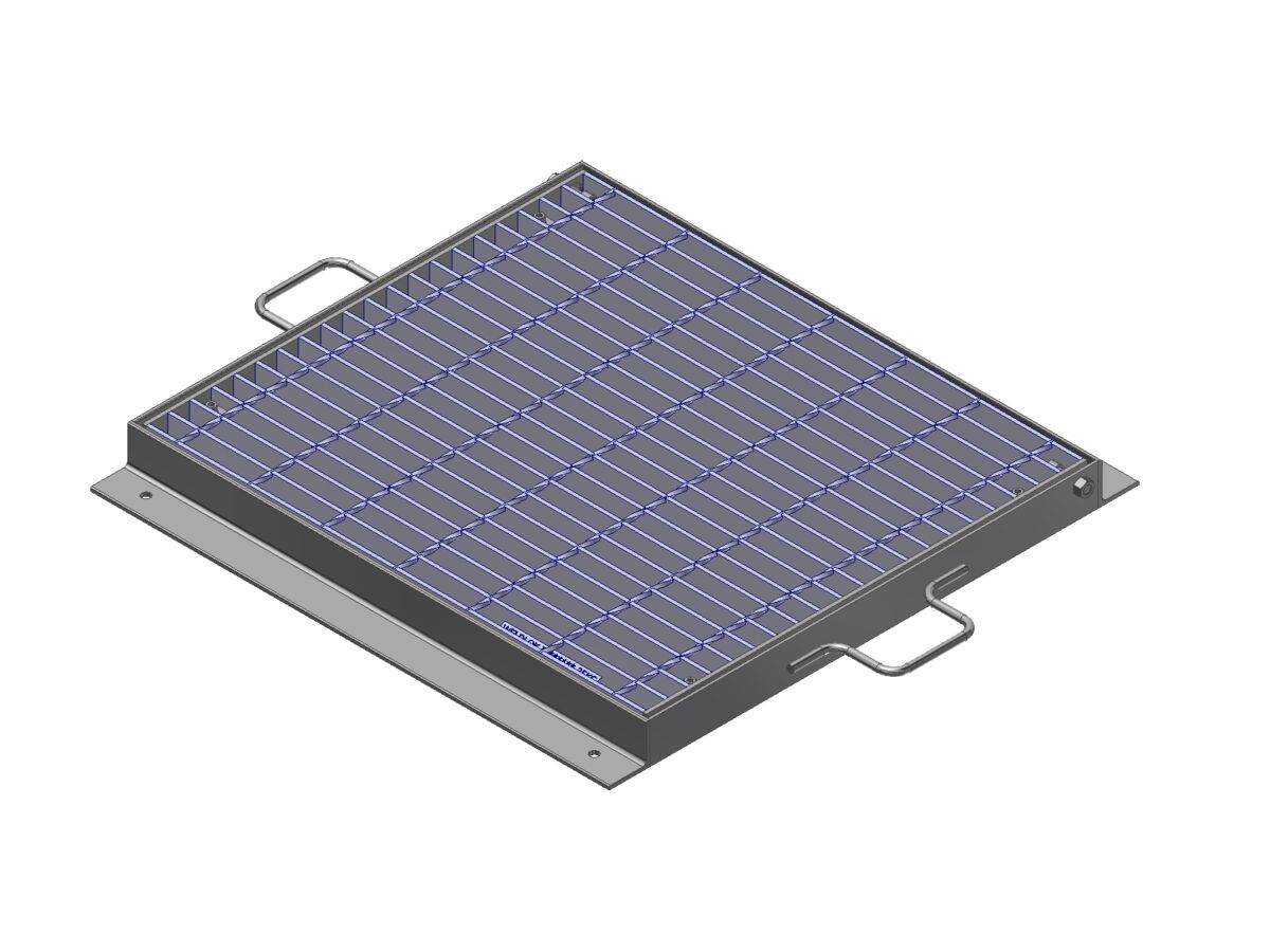 Steel Grate & Frame Galvanized 600mm x 600mm "B" CastIn from Reece