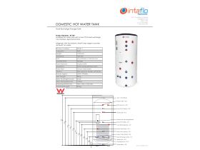 Specification Sheet - Intaflo Domestic Hot Water Heat Exchange Tank 400L / Twin coil
