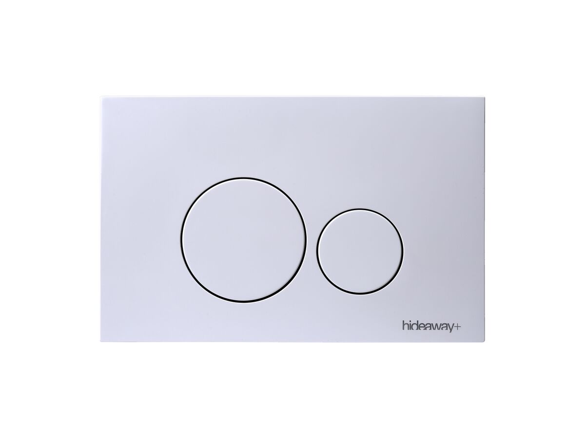 Hideaway+ Round Button ABS Gloss White