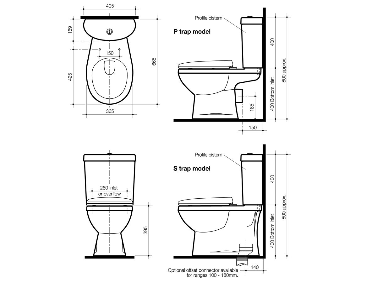 Tempo Promo Close Coupled Toilet Suite S Trap White (4 Star)