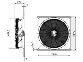 SolerPalau Fan 800mm 3Ph HRST/8-800/28BZ