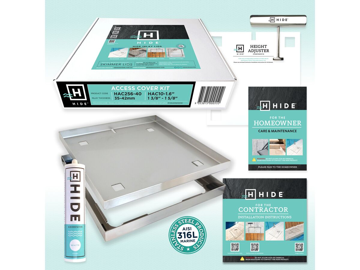 256mm Hide Access Lid Kit Inlay 35mm 42mm from Reece