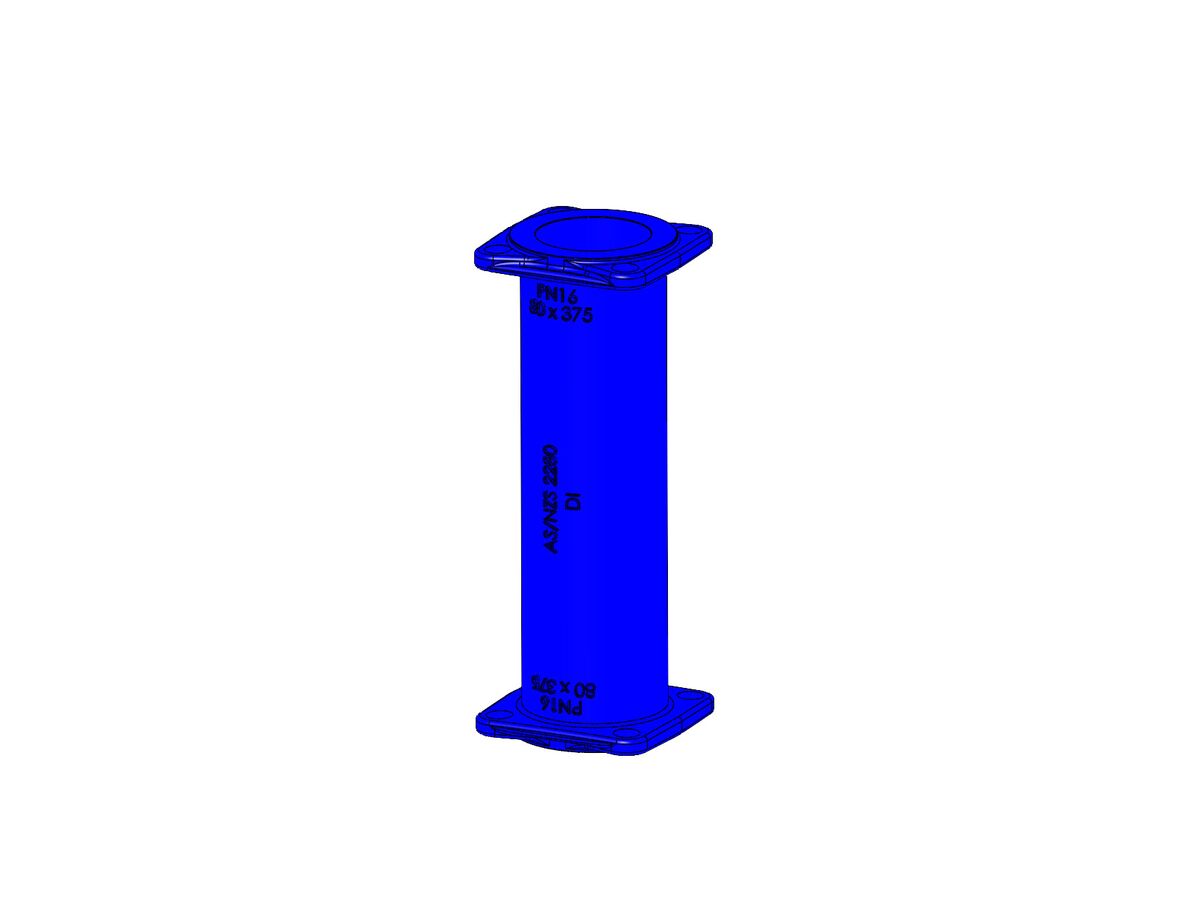 Bottom Riser Flange Dimax Hydrant Riser Flange - Flange PN16 B5 80mm x 375mm from Reece