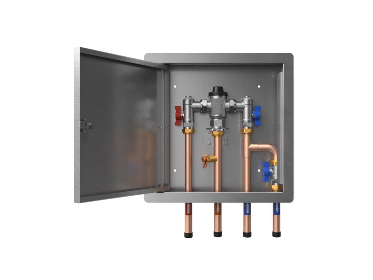 Mini Tmv Reece Caroma TMV20 Standard Bottom Inlet with Bypass and Hinged Door 350mm x ...