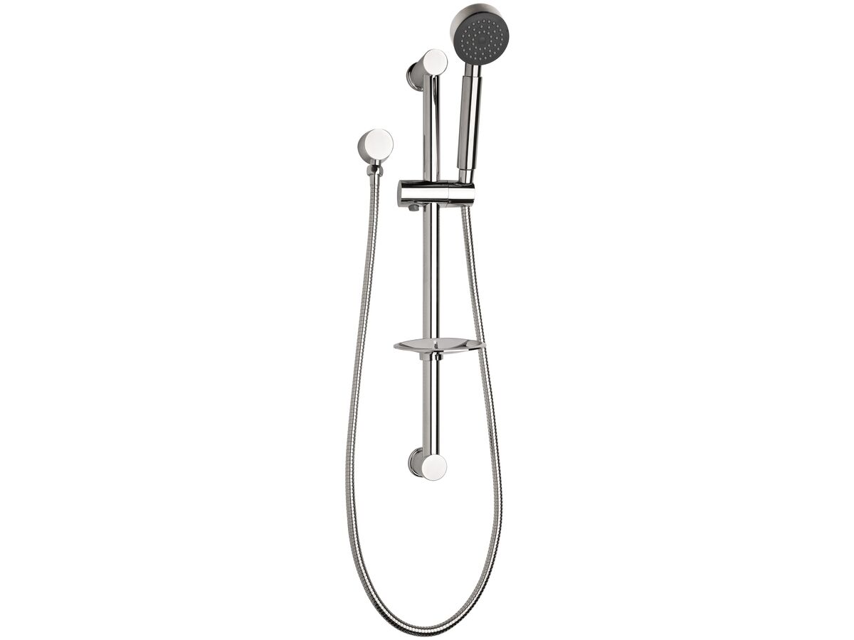 Base Single Rail Shower with Wall Water Inlet Chrome (3 Star) from Reece