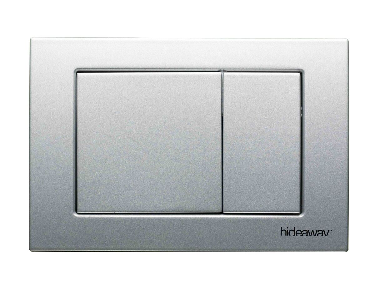 Hideaway Mechanical Push Plate Rectangle Front/Access Panel Metal Chrome