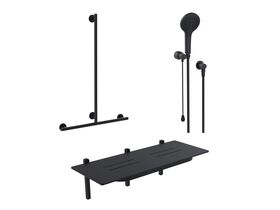 Mizu Drift Accessible Shower Set Matte Black (5 Star)