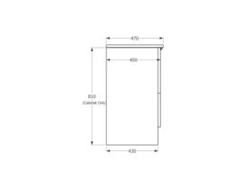 Posh Bristol Double Bowl Vanity Unit with Kick 4 Door 4 Drawer 1800mm White