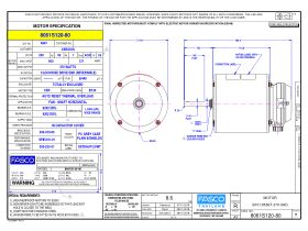 Specification Sheet - 8061S120-80 Fan Motor 370W 1 Speed 240V