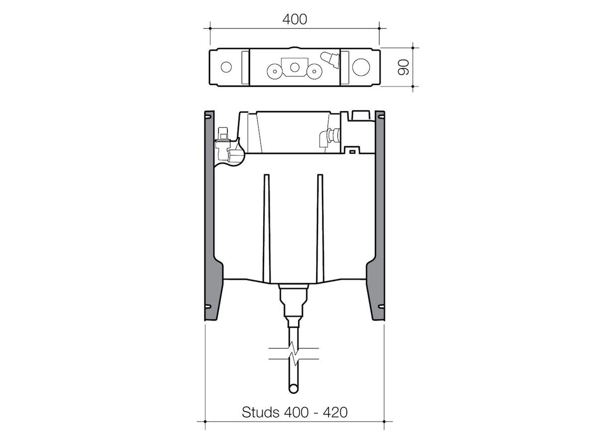 Invisi II Sf 1.8 Urinal Cistern