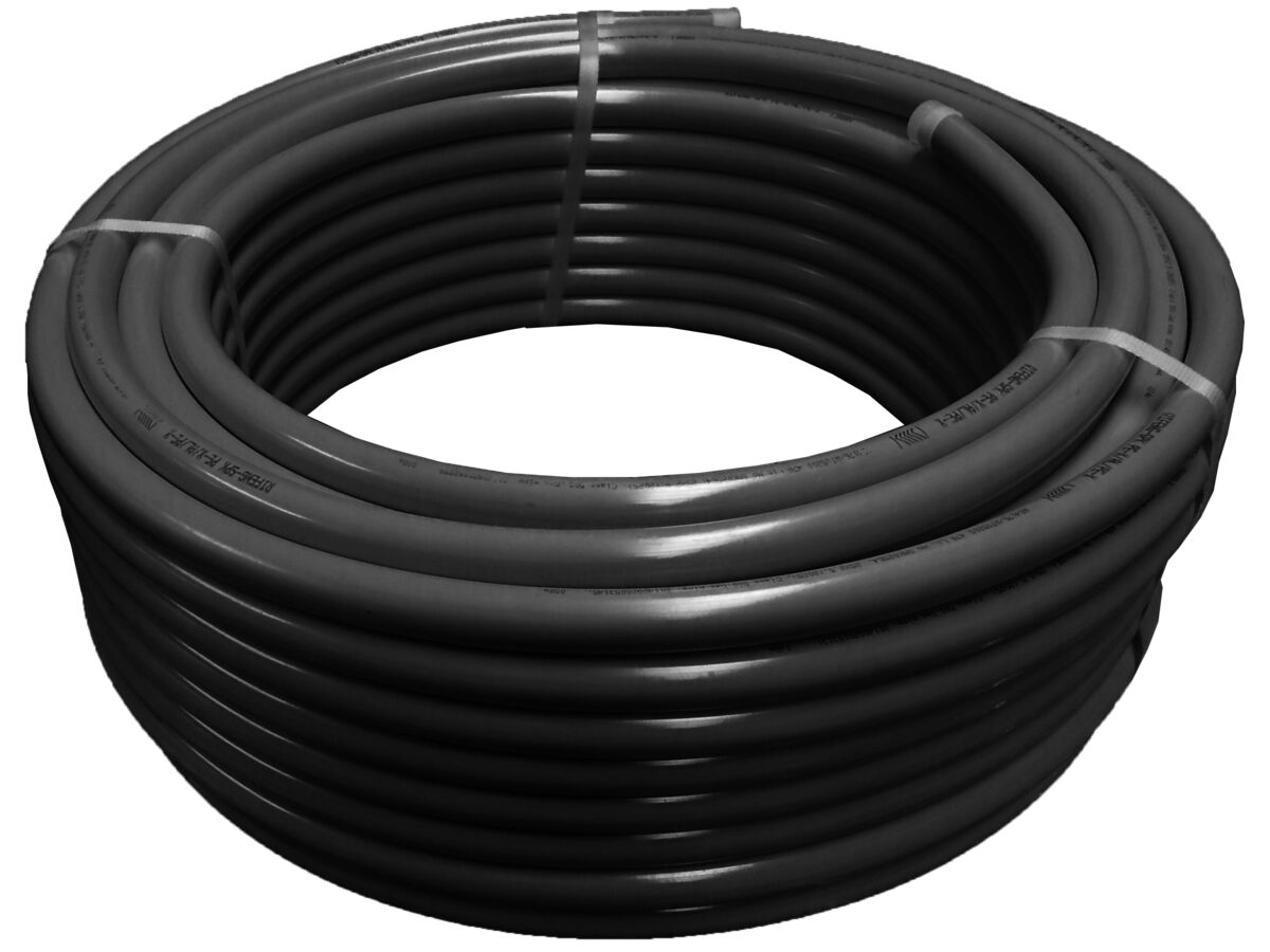 Rifeng Pex Pipe In Corrogated Black Conduit 16mm x 50mtr from Reece