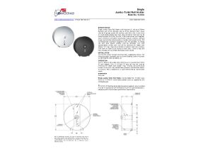 Specification Sheet - Surface Mounted Jumbo Roll Toilet Tissue Dispenser Round