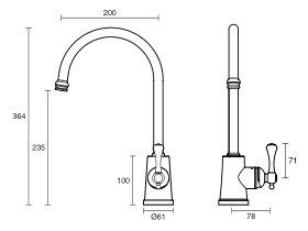 Kado Era Sink Mixer Large