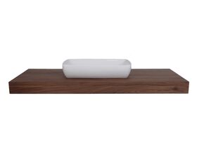 Solid Timber Basin Shelf 1200 - Walnut