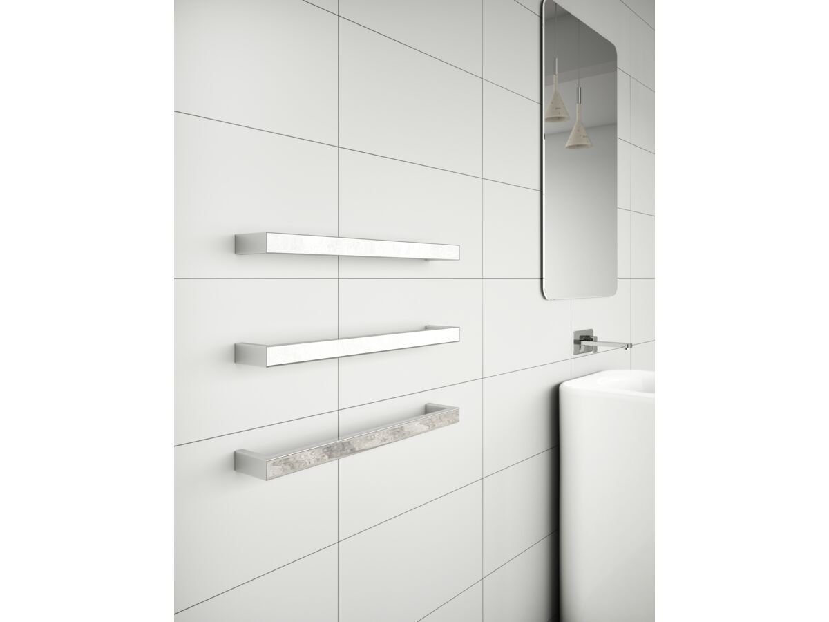 Kado Lux Quad Heated / Non Heat Towel Rail Polished Stainless Steel