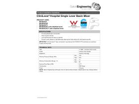 Installation Instructions - CliniLever Single Lever Basin Mixer Tap Chrome