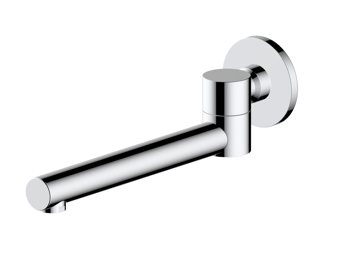 Mizu Drift Swivel Bath Outlet Straight Spout Chrome