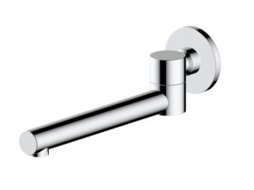 Mizu Drift Swivel Bath Outlet Straight Spout Chrome