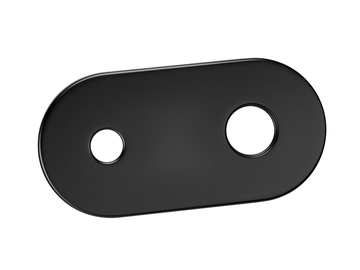 Mizu Soothe Wall Mixer Set Cover Plate Matte Black