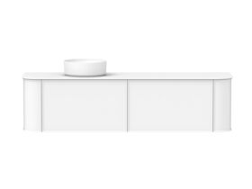 Kado Era 12mm Durasein Top Double Curve All Drawer 1800mm Wall Hung Vanity with Left Hand Basin