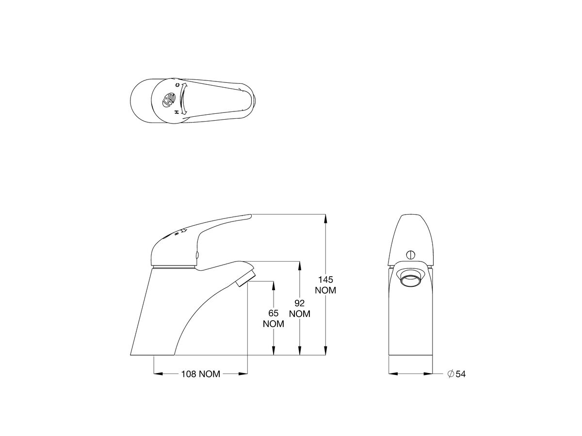 CliniLever Single Lever Basin Mixer Tap Chrome
