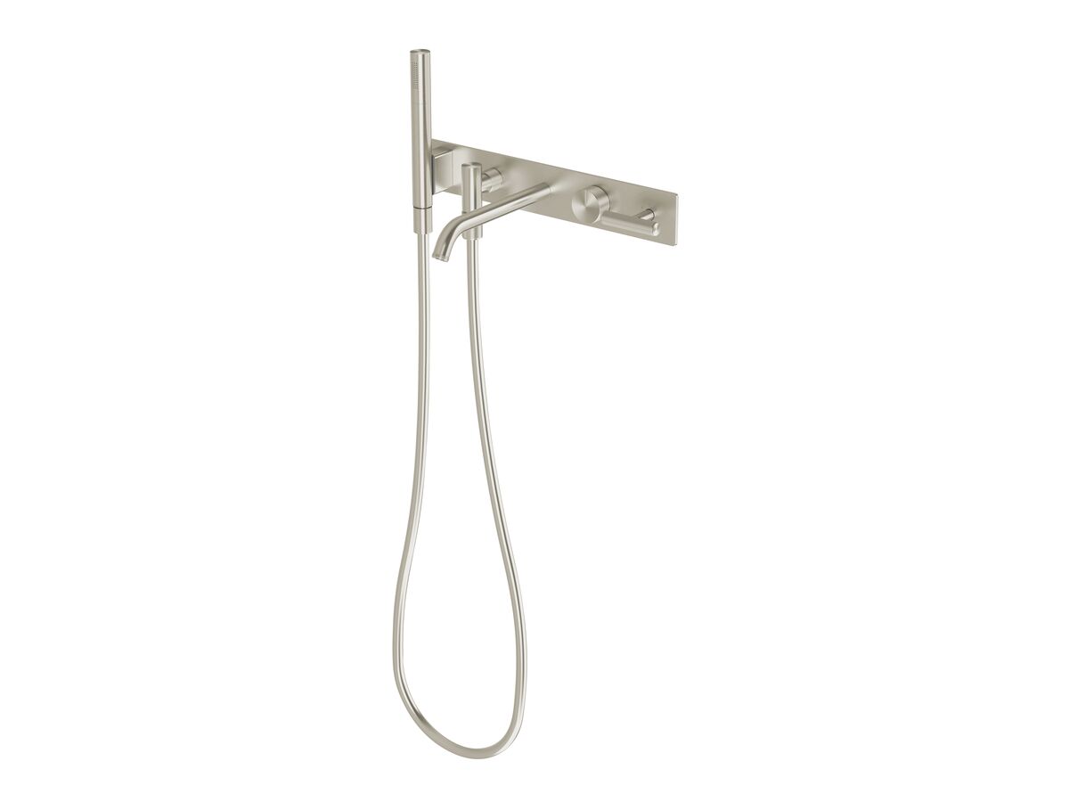 Hero - Milli Etch Progressive Bath Mixer Tap System with Hand Shower Brushed Nickel (3 Star)