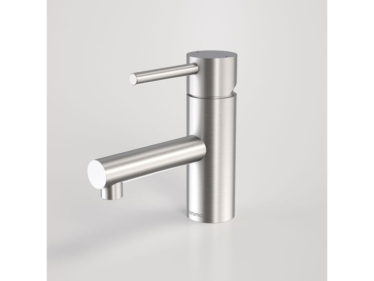 Caroma Titan Pin Basin Mixer Tap Stainless Steel (6 Star) from Reece