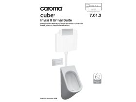 Technical Guide - Caroma Cube Invisi II Urinal Toilet Suite White (3 Star)