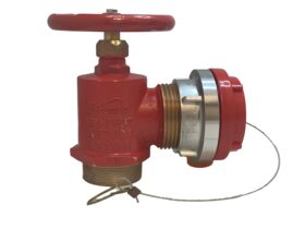VALVE LANDING HYDRANT FIREQUIP 65BSP(m) INLET x 65STORZ WITH PLASTIC CAP