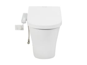 American Standard Signature Hygiene Rim Back to Wall Pan with SpaLet E-Bidet Seat (4 Star)