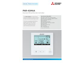Product Information Sheet - PAR-41MAA Wired Remote Controller