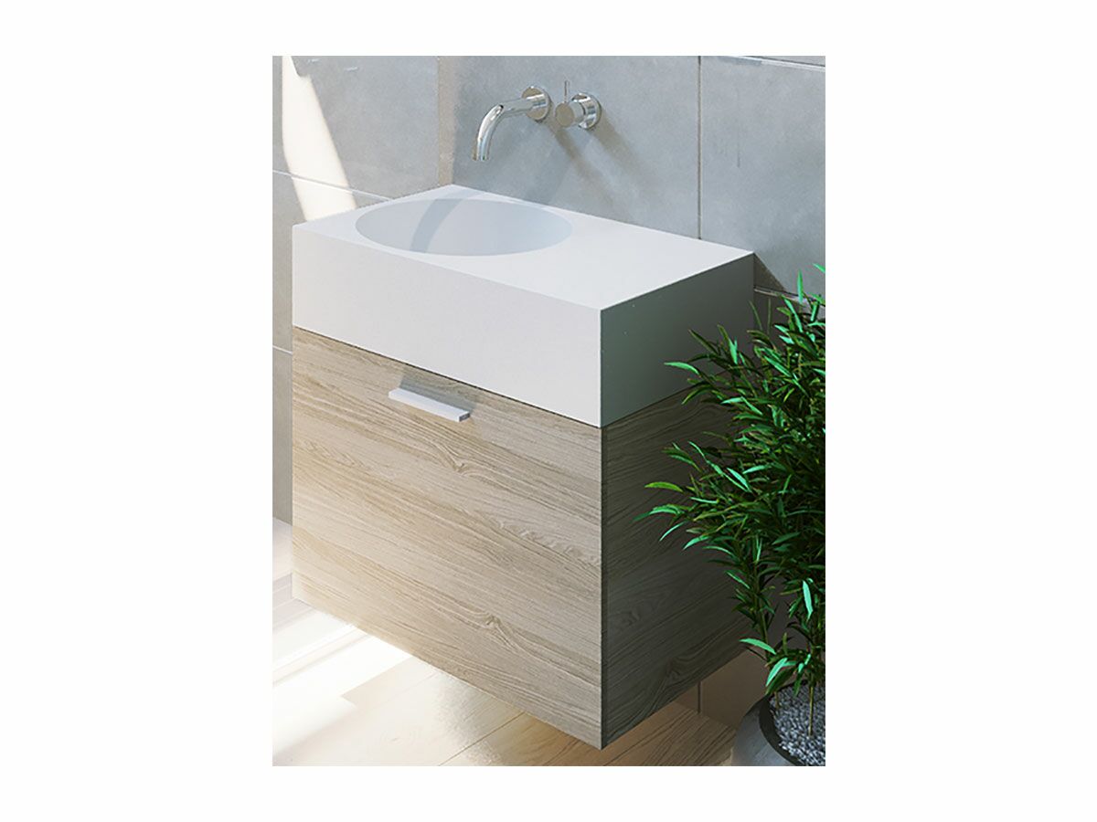 Neo 12L 700mm Wall Hung Vanity Unit Maison Oak from Reece