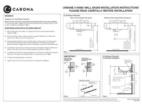 Installation Instructions - Caroma Urbane II Hand Wall Basin 1 Taphole