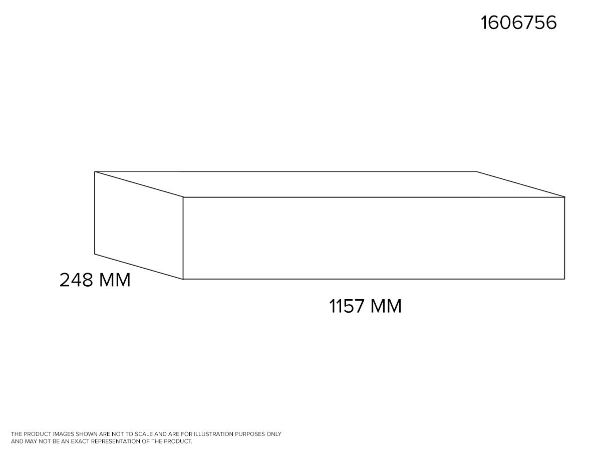 1157mm x 248mm 2 Way Supply Air V Box