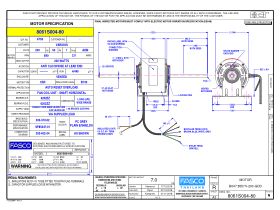 Specification Sheet - Fasco Fan Motor 240V 3 Speed 200W 8061S004-80