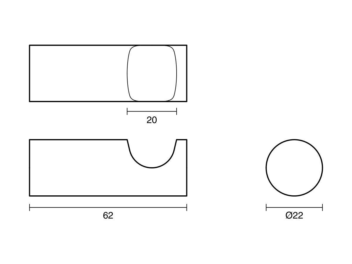 Sussex Scala Robe Hook Chrome from Reece