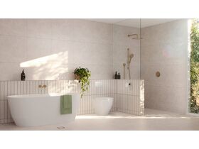 Hideaway+ and GROHE Bathroom Scene Brushed Gold