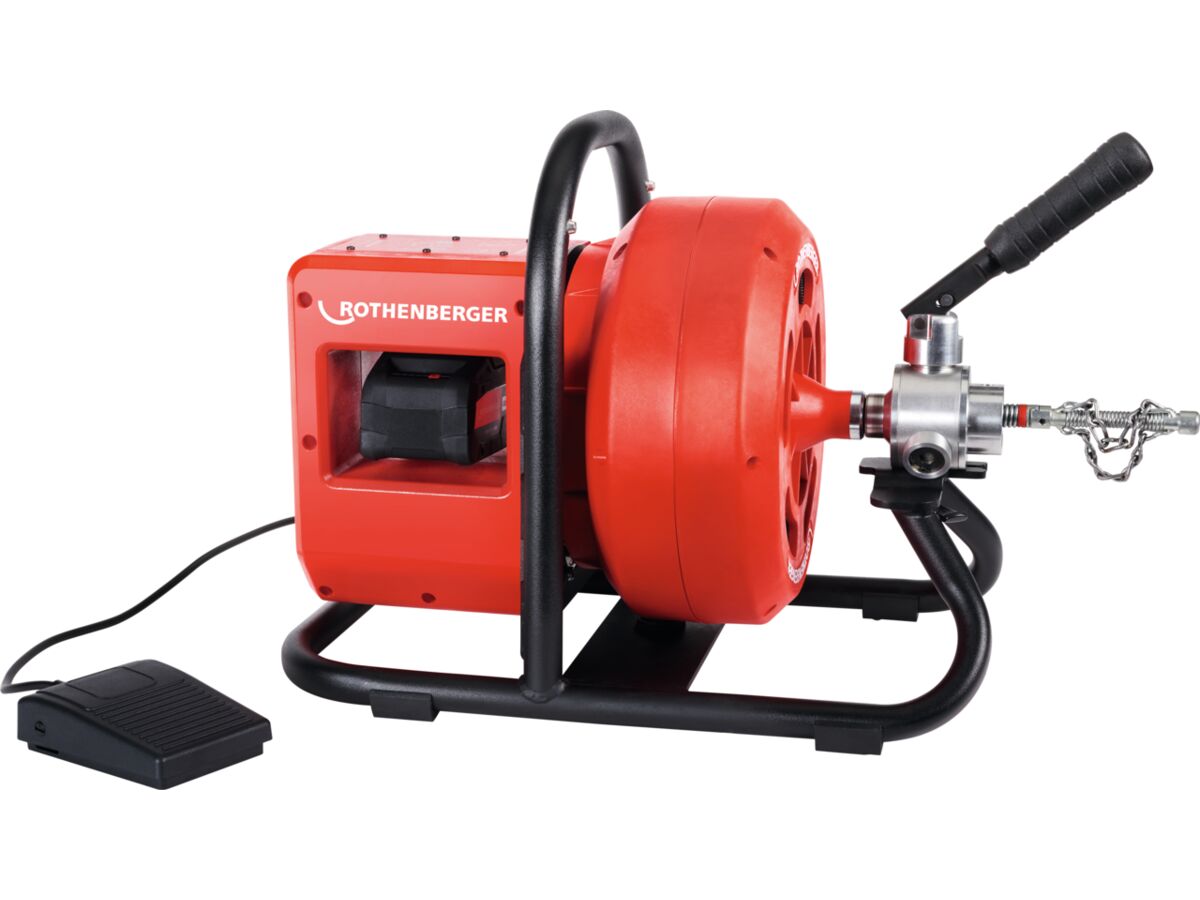 Rothenberger Battery Rodrum CL Drain Cleaner Set (includes (spiral