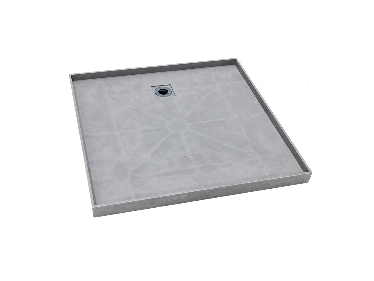 Posh Solus Tile Over Shower Tray with Rear Waste Base Only 900mm x 900mm