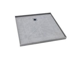 Posh Solus Tile Over Shower Tray with Rear Waste Base Only 900mm x 900mm
