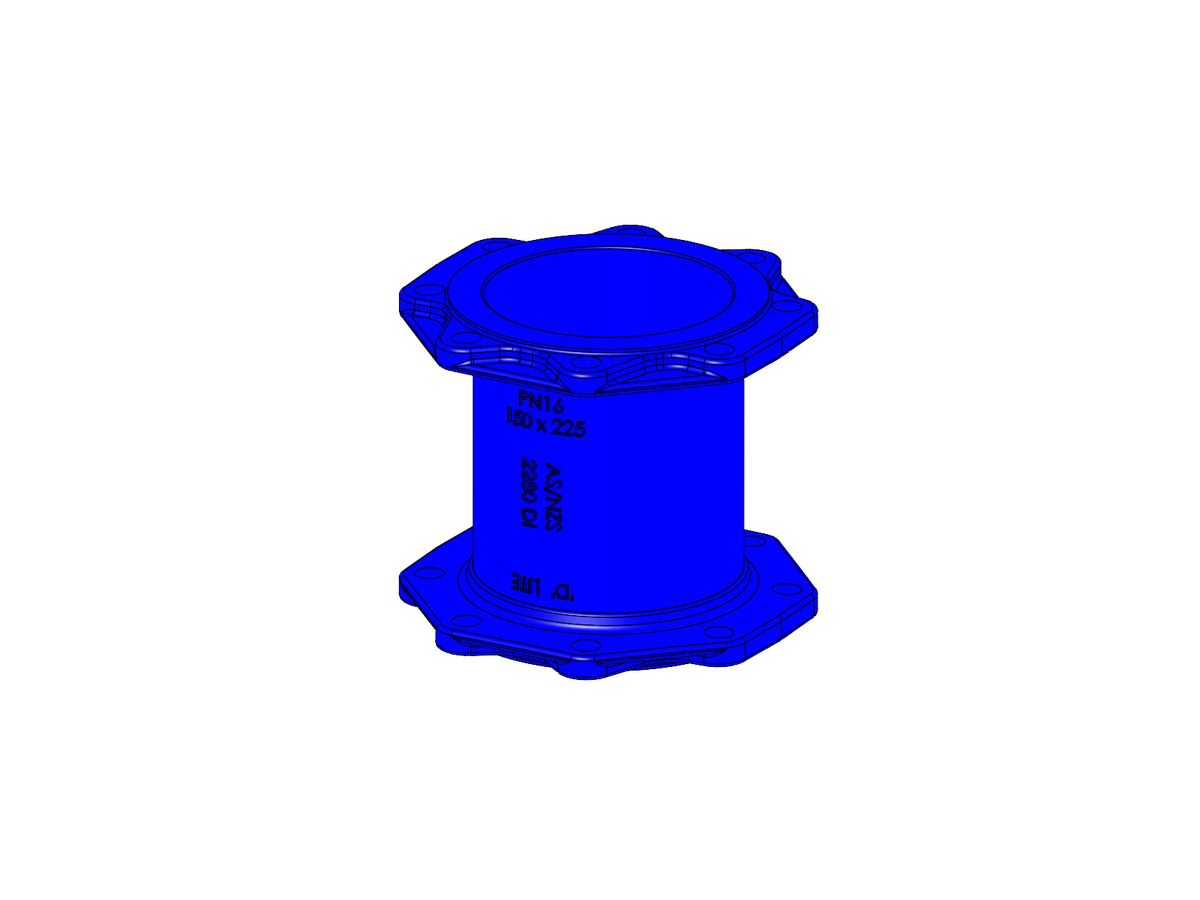 Bottom Riser Flange Dimax Hydrant Riser Flange - Flange PN16 B5 150mm x 225mm from Reece