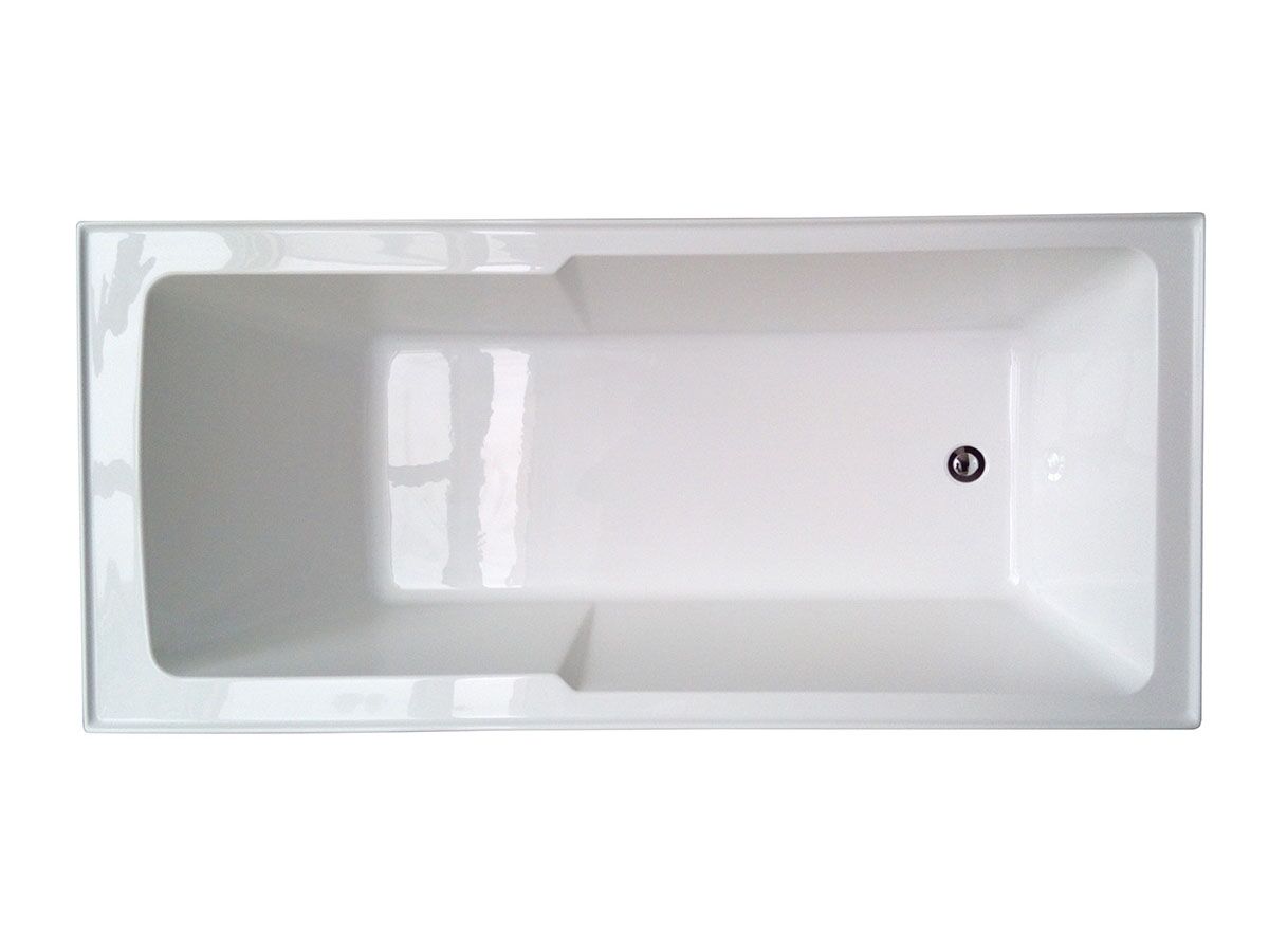 Mizu Bloc Shower Bath 1700 x 780 x 400mm White