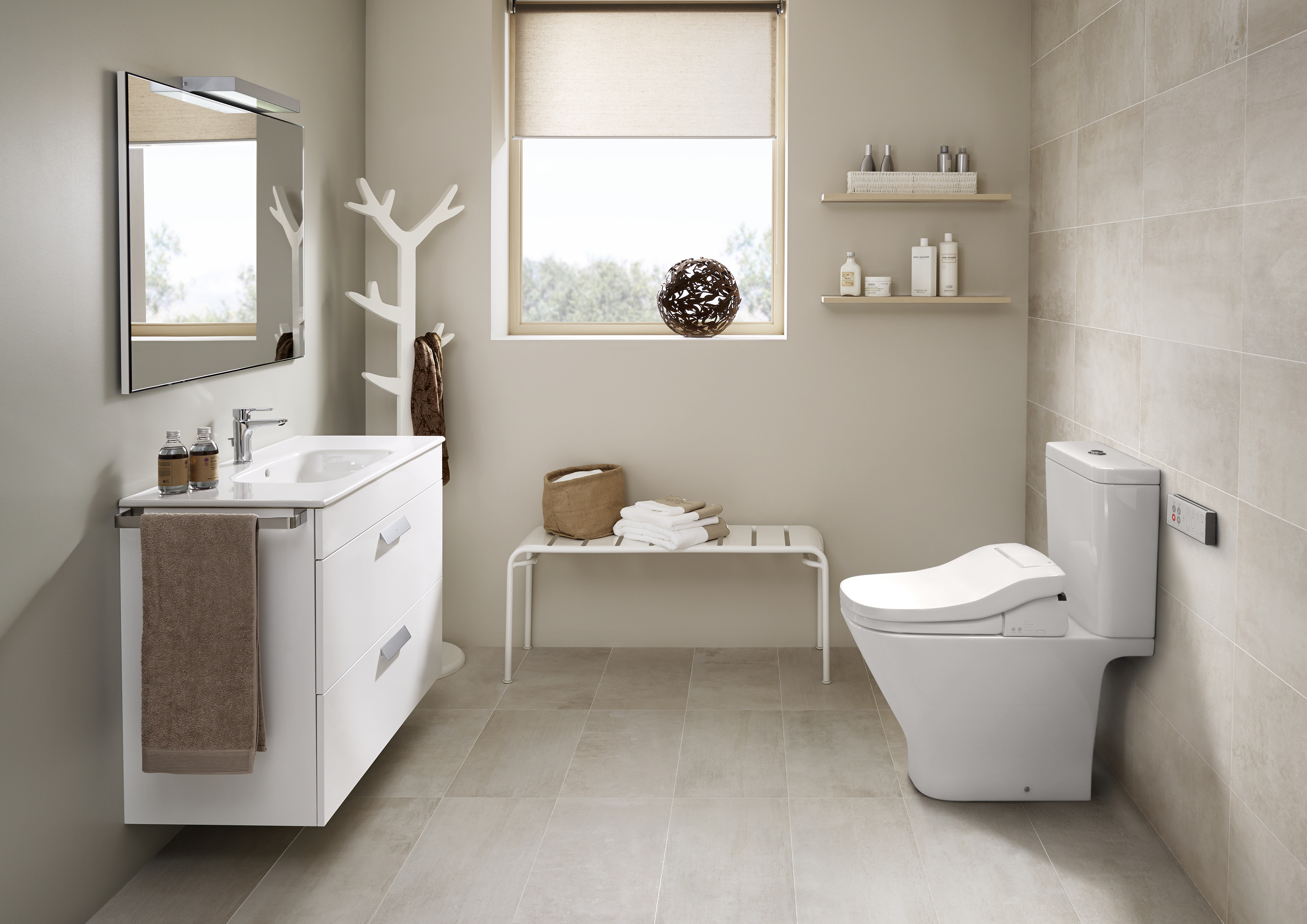 Roca MultiClean Premium Bidet Seat White from Reece